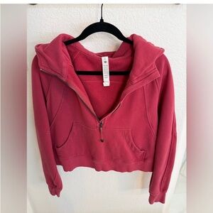 Lululemon scuba cropped oversized half zip hoodie
